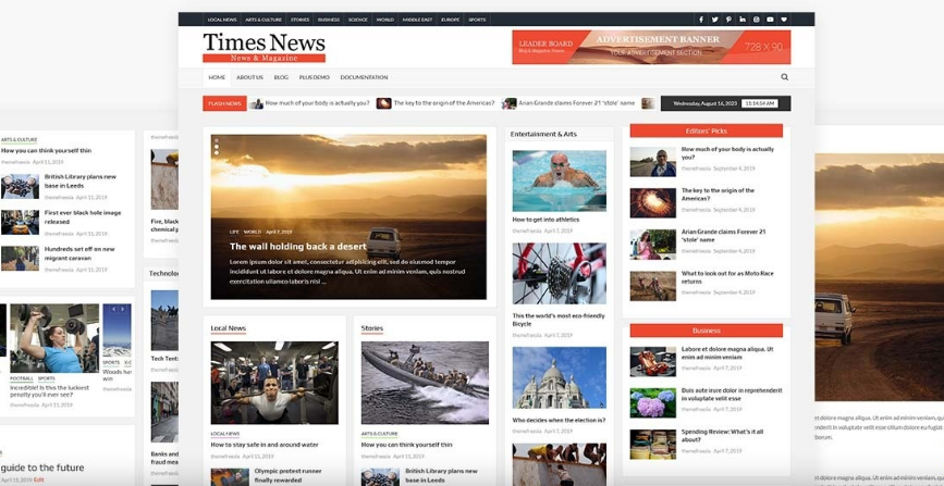 TimesNews - Most Popular News WordPress Theme 2.0.2