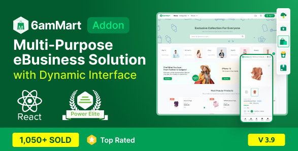 6amMart - React User Website v3.9