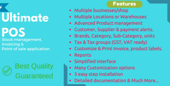 Ultimate POS v7.0 - Best ERP, Stock Management, Point of Sale & Invoicing application - nulled