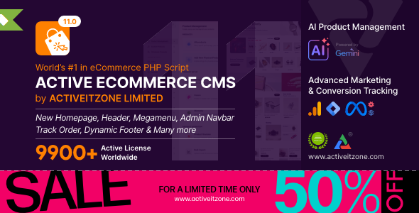 Active eCommerce CMS 11.0.0 - nulled