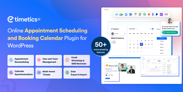 WP Timetics v1.0.37 - Appointment Booking WordPress Plugin