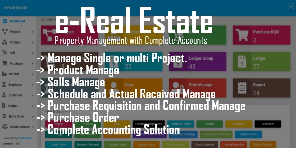 e-Real Estate v1.1 - Property Management with Complete Accounts