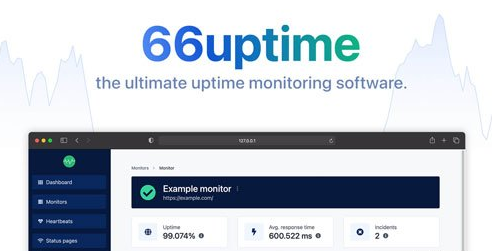 66Uptime v55.0.0 - Uptime & Cronjob Monitoring tool - nulled