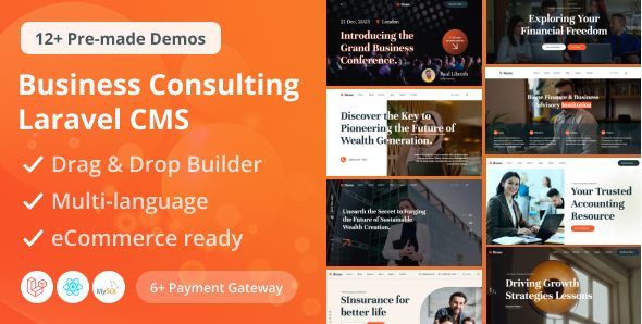 Bione v3.1 - Business Consulting Laravel CMS With Live Page Builder